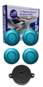 DPS400 Audio Parking Sensors Dolphin Automotive Electric Blue