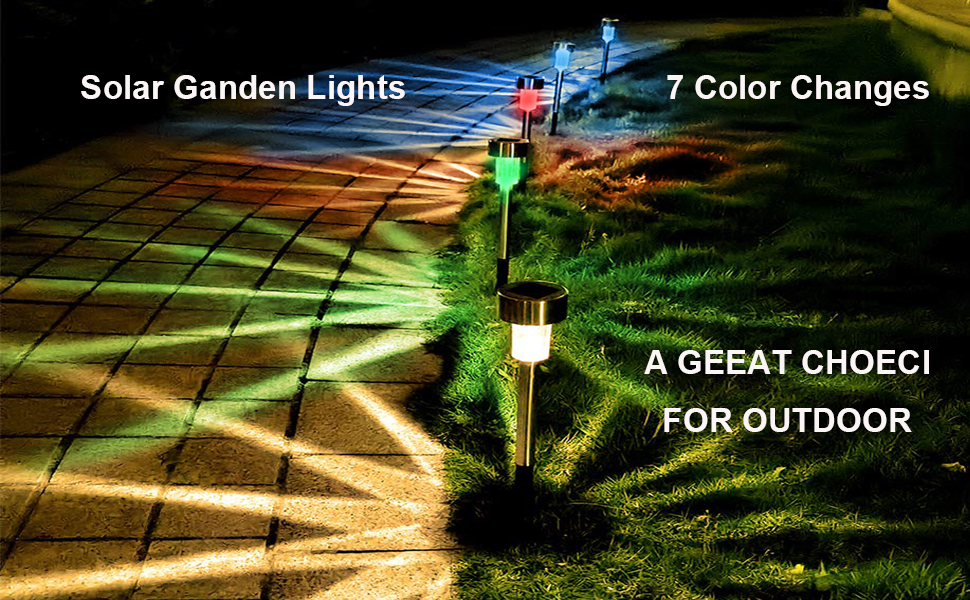solar lights outdoor garden