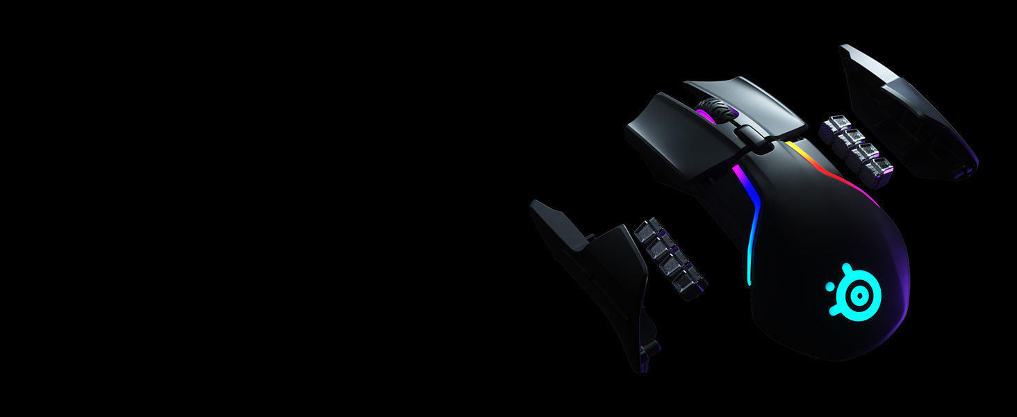 SteelSeries Rival 650, Wireless gaming mouse, Dual optical sensor, Customizable lift-off distance