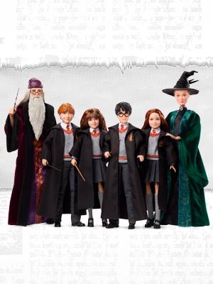Harry Potter Ron Weasley Collectible Doll (10.5-in) with Hogwarts Uniform, Gryffindor Robe and Wand
