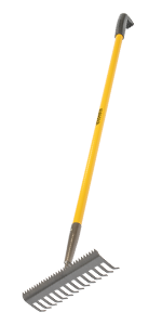 Roughneck Sharp-Edge Soil Rake