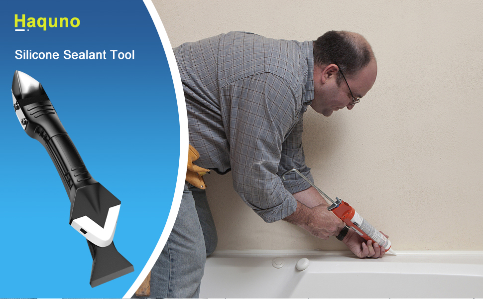Silicone Sealant Tool Finishing, Caulking Tool Kit 3 in 1, Silicone Sealant Remover Tool