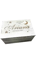 Personalised Baby Keepsake Box