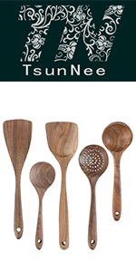 Wooden Kitchen Utensils Set
