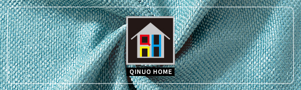 QINUO HOME Faux Linen Curtains Blackout Elegant Eyelet Ring Top Grommet Luxury Bedroom Curtains