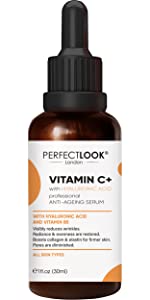 vitamin c serum for face with hyaluronic acid professional anti ageing and wrinkle all skin types