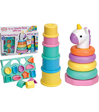 Unicorn Educational Toy, My 1st Sorting, Stacking Shapes, Rings, Cups Activity Toddler Learning