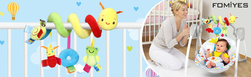 Kid Baby Crib Cot Pram Hanging Rattles