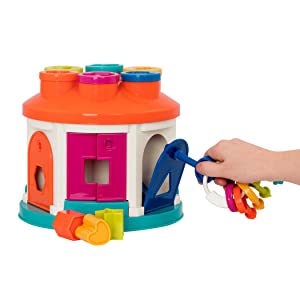 toddler shape sorter sorting toy cube color play kid melissa doug green developmental block baby