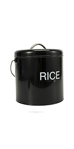metal rice storage tin