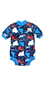 happy nappy wetsuit under the sea