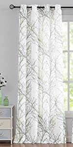 Tree brabch print semi sheer