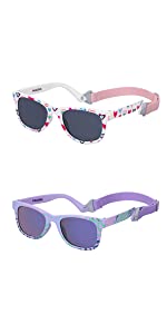 0-2 years old print square baby infant sunglasses