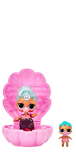 Surprise Glitter Color Change Doll Pearl Surprise - Purple