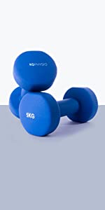 KG Physio Dumbbells Set 5 kg Weights