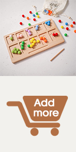 Wooden Peg Board Beads Game