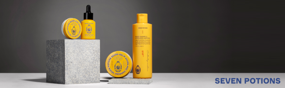 Seven Potions Beard Styling Wax For Men Tame Shape and Condition Moustache and Facial Hair