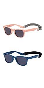 PIKACOOL age 2-6 toddler sunglasses with strap uv 400