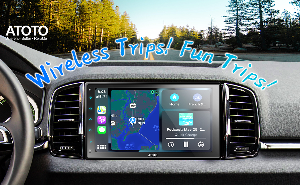 ATOTO F7 WE Head Unit Receiver - Set off with the Sleek-looking Beast!