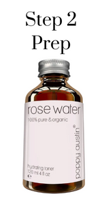 Rose water toner
