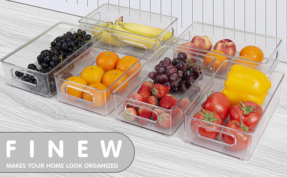 Stackable Fridge Storage Organiser Set of 4
