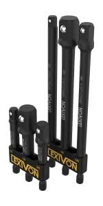 lexivon impact socket adapter set