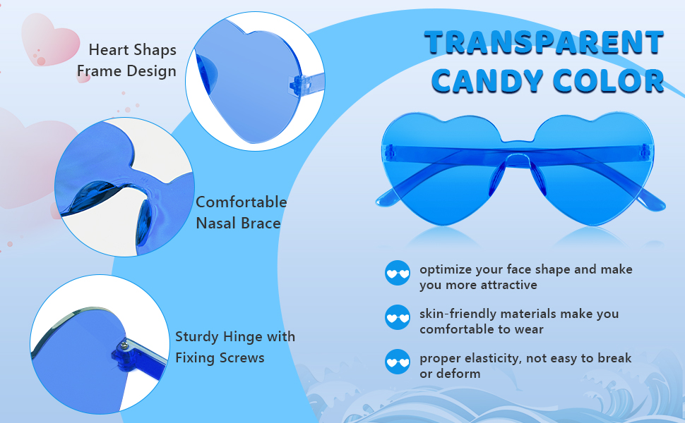 disco glasses kids hippie accessories heart glasses funky party glasses sunglasses