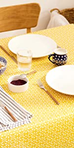 KP Home wipe clean table cloth rectangular