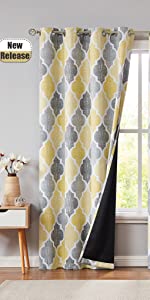 yellow grey moroccan blackout