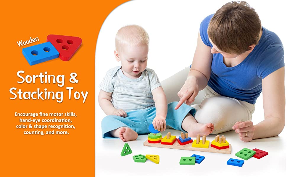 Geometric Board Early Educational Puzzles for Years Old Boys and Girls