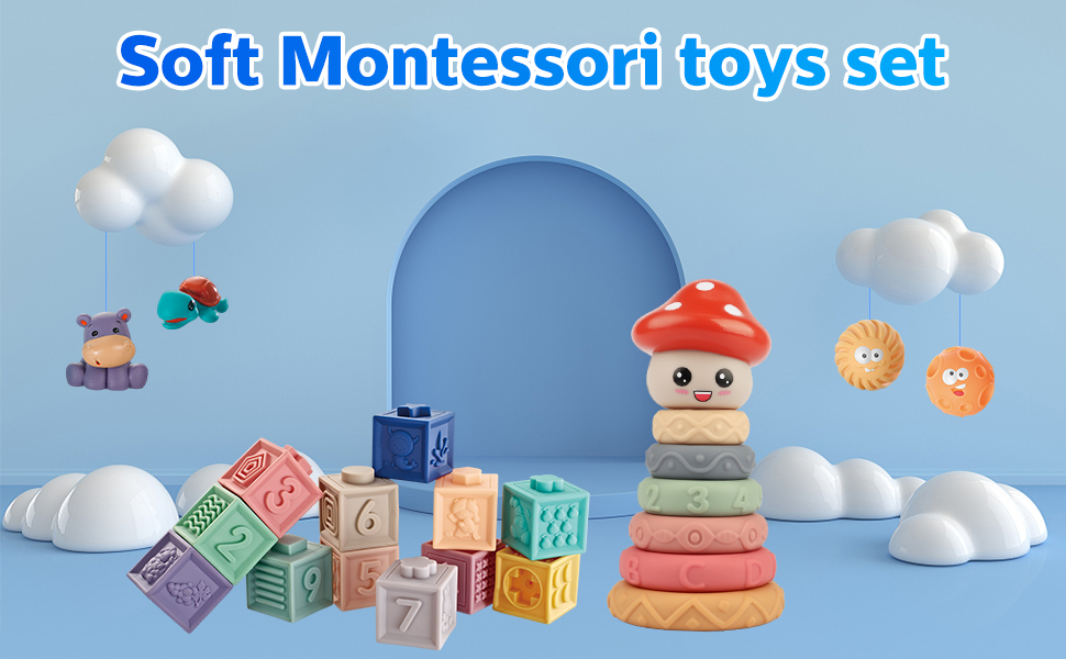 soft montessori toys set