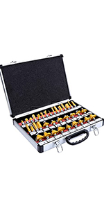 35PCS 1/2'' Shank Router Bit Set 