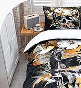 ArtisticHome Gothic Skull Duvet Cover Set Single Size, Butterfly Daisy Comforter Cover for Adults...