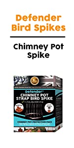 Defender Chimney Pot Strap Spike
