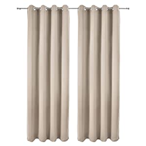 blackout curtain ready made eyelet loop thermal curtains darkening