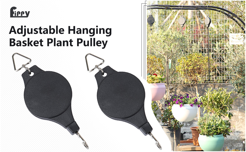 plant pulley heavy duty Plant Hanger Plant Hooks Hanging Baskets Retractable Hanger Pulley