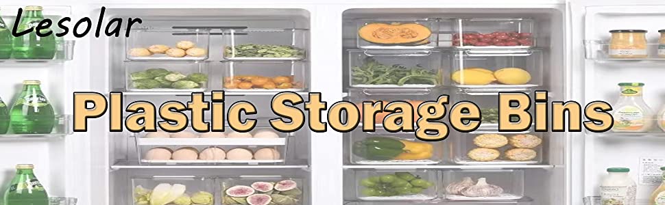 Refrigerator Organizer Bins