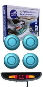 DPS455 Rear Roof Display Parking Sensor Kit Dolphin Automotive Light Blue