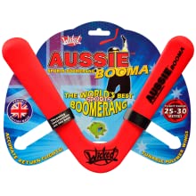 Wicked Aussie Booma is a two-blade, mid-distance, sports boomerang.