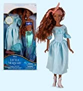 Disney Store Official The Little Mermaid Stainless Steel Water Bottle with Built-In Straw, Live A...