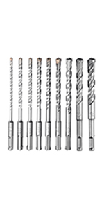 9PCS Cross Drill Bits Hammer Impact Drill Bit