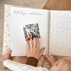 Peachly baby memory book gender neutral unisex