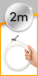 coaxial tv cable 2m short cable broadband cable extension coupler connector 