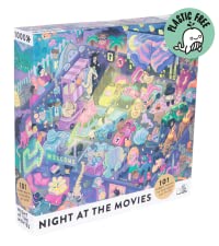 night at the movies puzzle, big potato games, board games for kids and adults