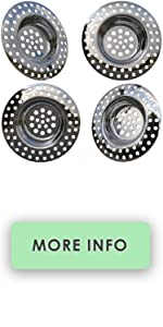 drain strainer stainless steel sink bathtub hair catcher plastic residue filter bath shower tray