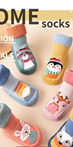 Spring and winter padded ring slipper baby