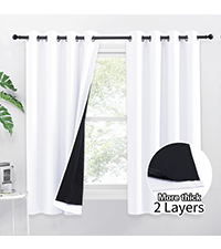 双层全遮光4654纯白