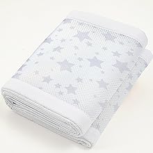 BreathableBaby Grey Twinkle Twinkle