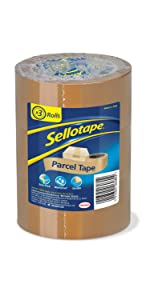 sellotape parcel tape 3 pack