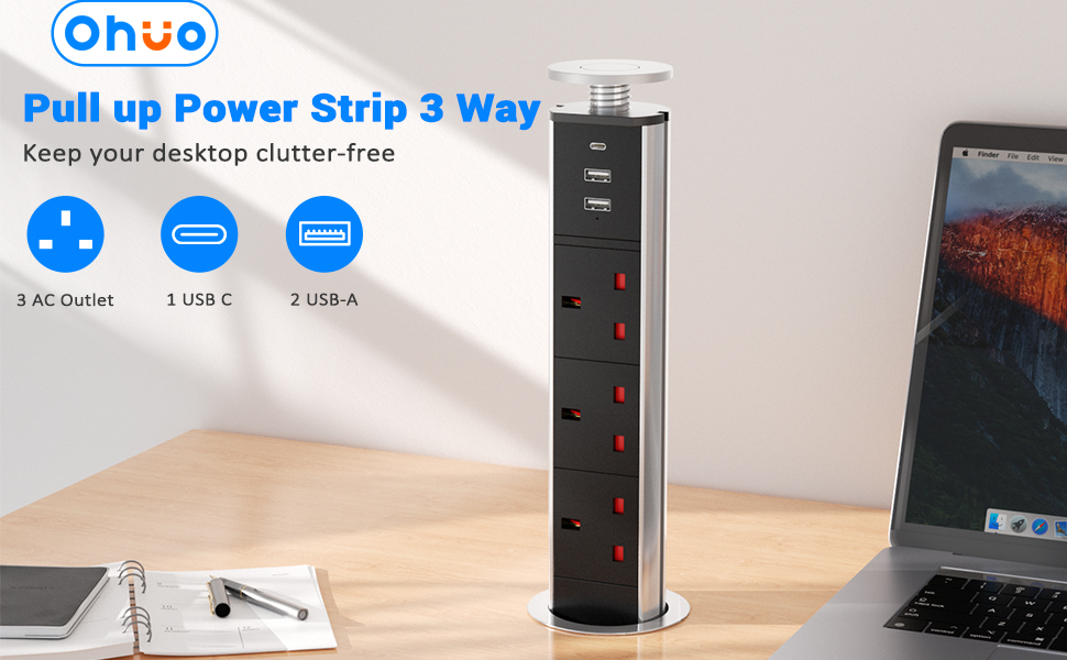 pop up plug socket kitchen island hidden